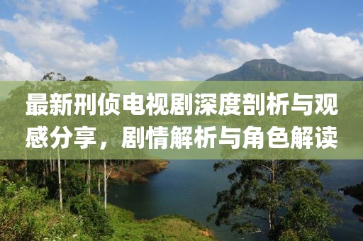 最新刑侦电视剧深度剖析与观感分享，剧情解析与角色解读