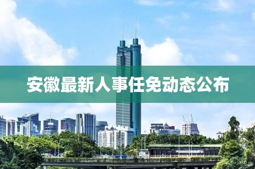 安徽最新人事任免动态公布