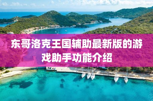 东哥洛克王国辅助最新版的游戏助手功能介绍