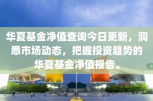 华夏基金净值查询今日更新，洞悉市场动态，把握投资趋势的华夏基金净值报告。