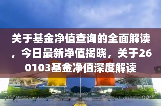 关于基金净值查询的全面解读，今日最新净值揭晓，关于260103基金净值深度解读